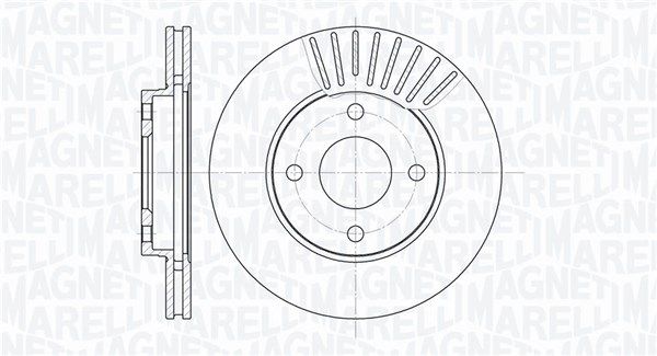 MAGNETI MARELLI Тормозной диск 361302040206